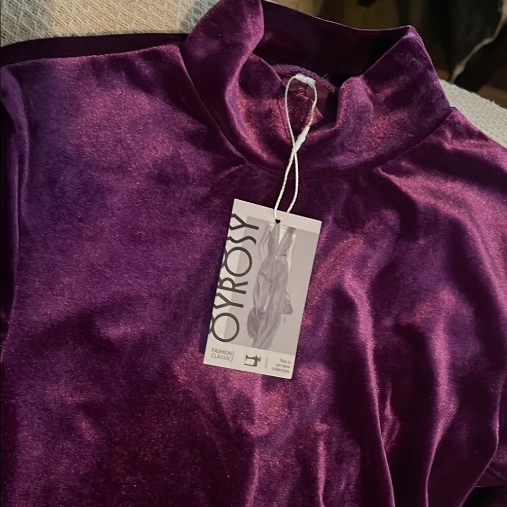 Purple Velvet Top by Gypsy